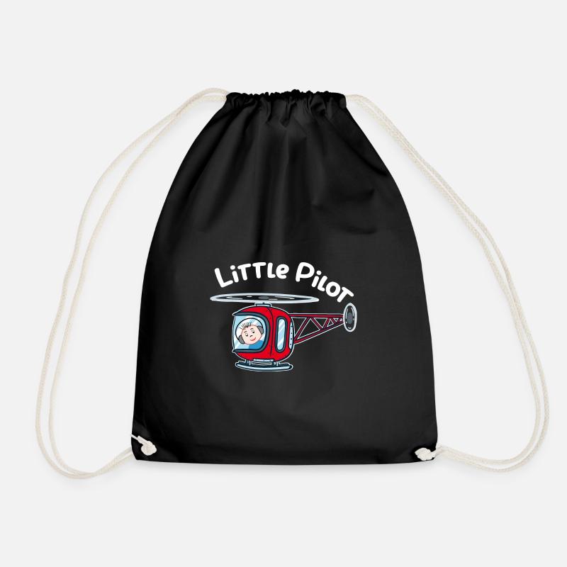 Petit pilote d’hélicoptère pilote d’hélicoptère - Sac de sport léger - noir