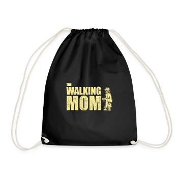 Gift mother's day mom mother aunty funny mommy - Drawstring Bag - black - Front