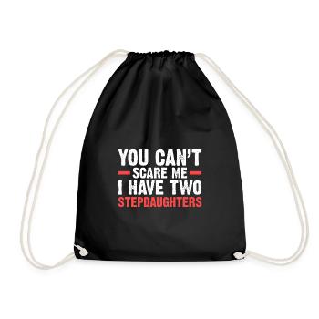 Bonus Papa Bonus Papa-Opa Stiefvater Geschenk - Turnbeutel - Schwarz - Vorne
