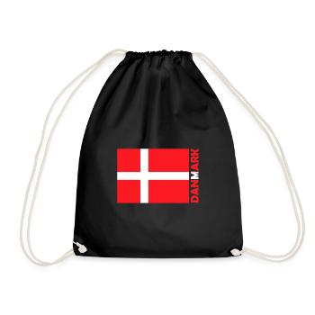 Drapeau Danemark Danemark Danemark Scandinavie - Sac de sport léger - noir - Devant