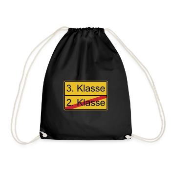 3. Klasse nicht 2. Klasse - Turnbeutel - Schwarz - Vorne