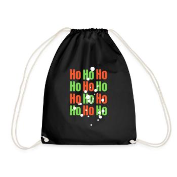 Ho ho ho - Turnbeutel - Schwarz - Vorne