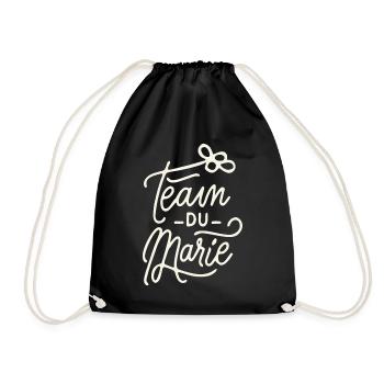 Team du Marié - Sac de sport léger - noir - Devant