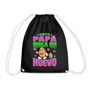 Ce papa berce un œuf - Sac de sport léger - noir - Devant