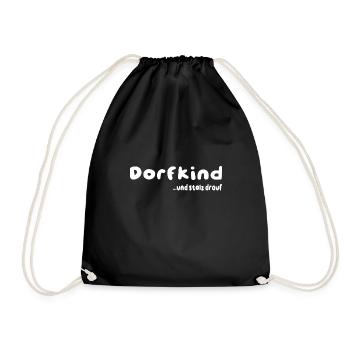 Dorfkind - Turnbeutel - Schwarz - Vorne