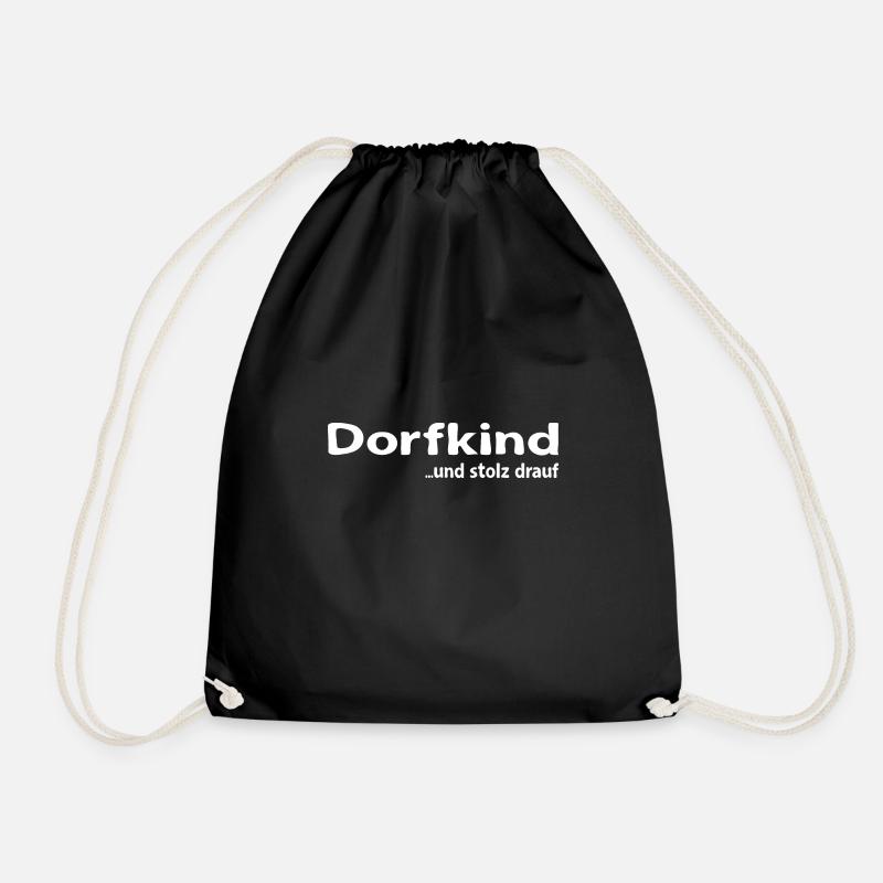 Dorfkind - Turnbeutel - Schwarz
