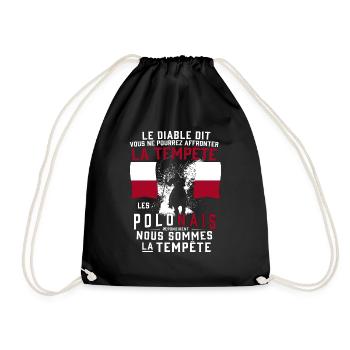 Tempête Polonais - Sac de sport léger - noir - Devant