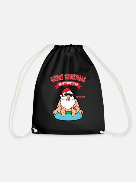 Noël père noël noël père noël - Sac de sport léger - noir