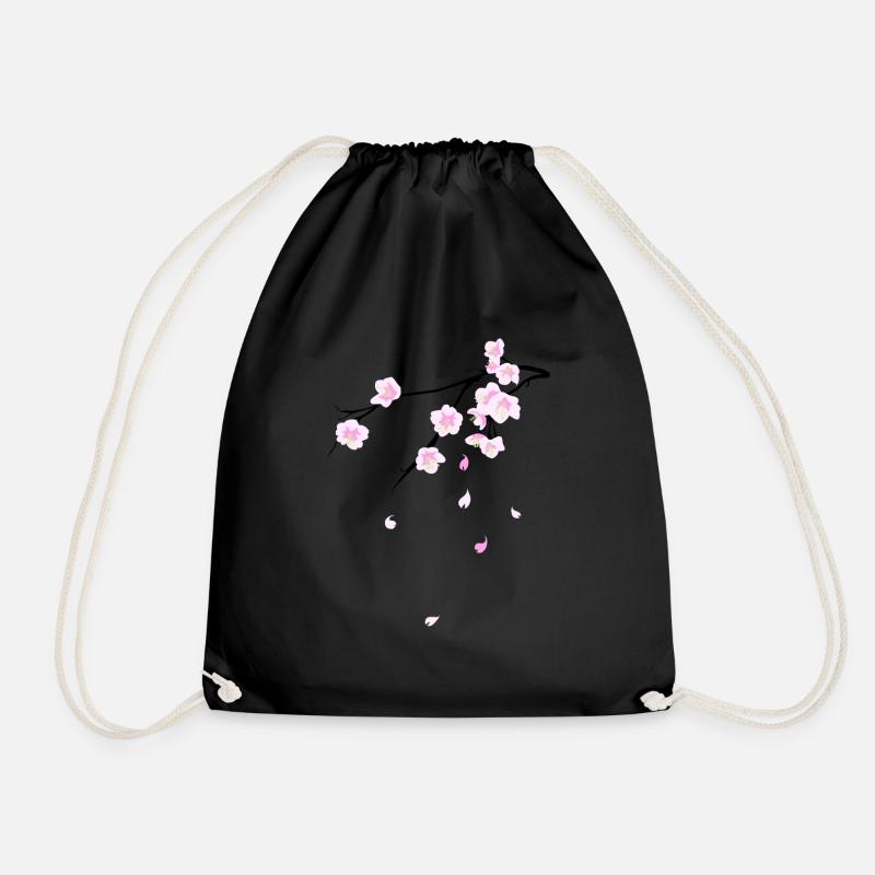 Cherry Blossoms - Turnbeutel - Schwarz