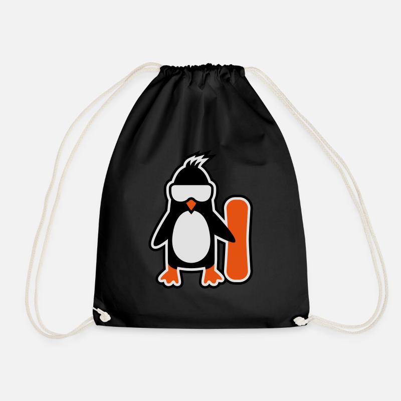 penguin - Turnbeutel - Schwarz