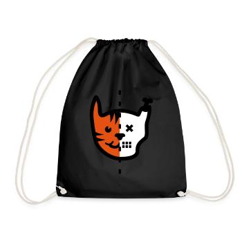 Schrödinger's Cat / Cat Called Schroedinger (3c) - Drawstring Bag - black - Front