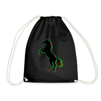 Cheval - Sac de sport léger - noir - Devant