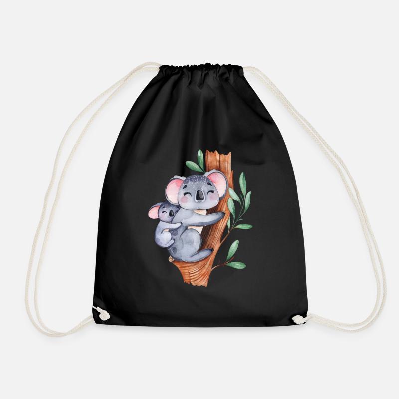 Koala - Turnbeutel - Schwarz