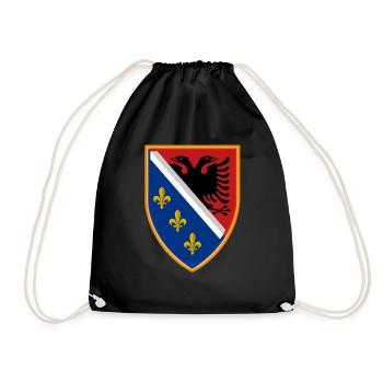 Bosna Albania - Drawstring Bag - black - Front