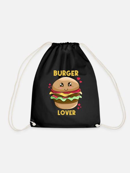 Burger Lover - Turnbeutel - Schwarz