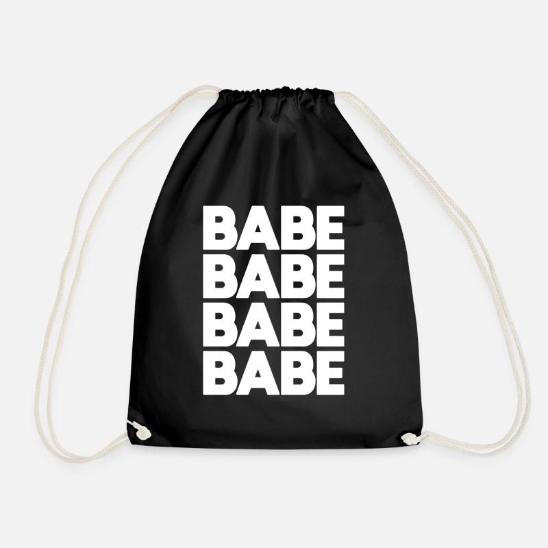 Babe Babe Babe Babe Babe Babe Babe Babe Babe - Turnbeutel - Schwarz