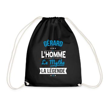 Gérard - L'Homme - Le Mythe - La Légende - Sac de sport léger - noir - Devant