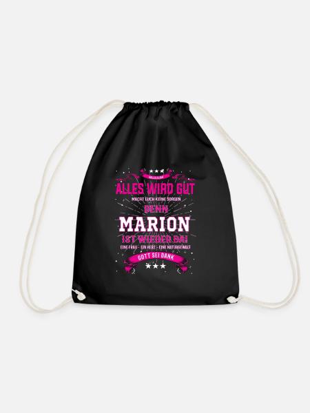 Alles wird gut, Marion ist wieder da T-Shirt - Turnbeutel - Schwarz