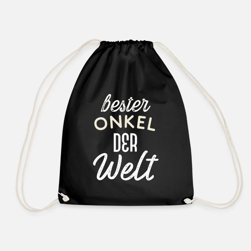 Bester onkel der welt - Turnbeutel - Schwarz