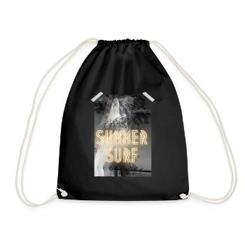 SUMMER SURF - CADEAU ETE POUR HOMME FEMME ENFANT - Sac de sport léger - noir - Devant