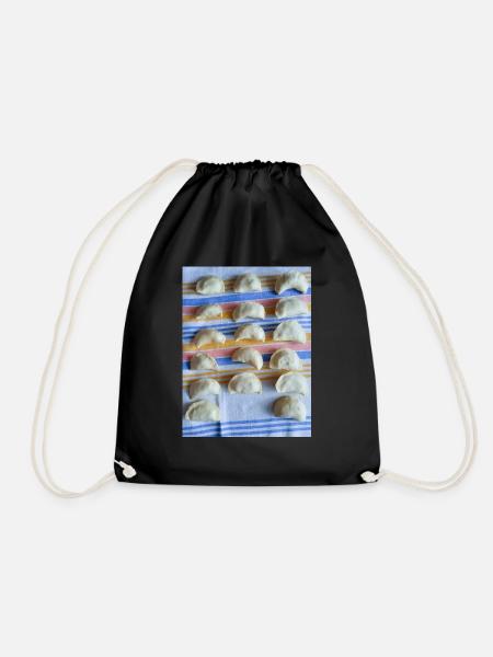 Dumplings - Drawstring Bag - black