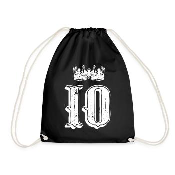 Couronne de 10 chiffres - Sac de sport léger - noir - Devant