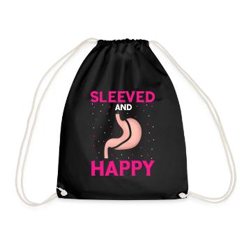 Gastric Bypass and Gastric Bypass Operation Design - Drawstring Bag - black - Front