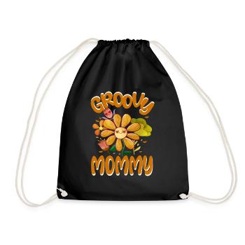 Groovy Mommy Family Matching Vintage Family - Sac de sport léger - noir - Devant
