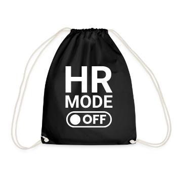 HR Mode OFF - Drawstring Bag - black - Front