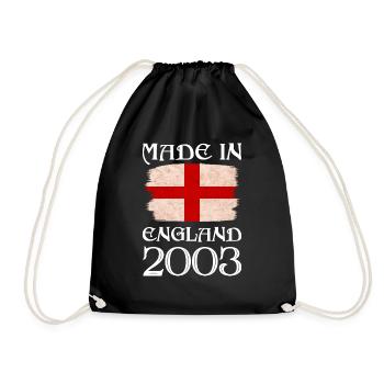 Made in England 2003 - St George's Day - English - Drawstring Bag - black - Front