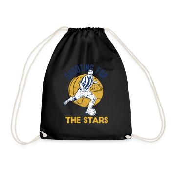 Shooting For The Stars Retro Cool Football Designs - Turnbeutel - Schwarz - Vorne