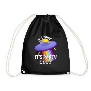 On Pridet est une fête. - Sac de sport léger - noir - Devant