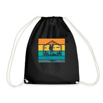 Randonnée rétro - Sac de sport léger - noir - Devant