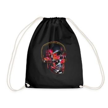 skull - Turnbeutel - Schwarz - Vorne