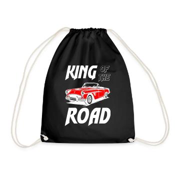King of the Road Classic Car - Drawstring Bag - black - Front