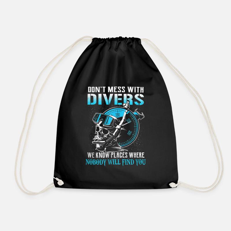 23F 0317 bk - Drawstring Bag - black