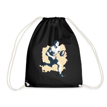 Hervé le rugbyman - Sac de sport léger - noir - Devant