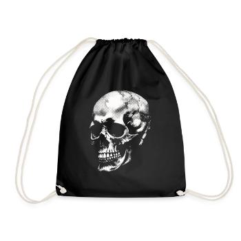 Skull - Turnbeutel - Schwarz - Vorne
