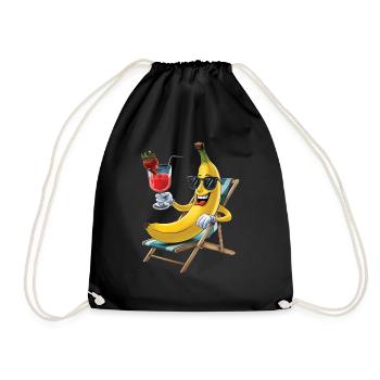 Banana - Turnbeutel - Schwarz - Vorne