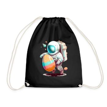 Pâques Pâques Lapin Veille de Pâques Dimanche de Pâques Oeuf de Pâques Printemps - Sac de sport léger - noir - Devant