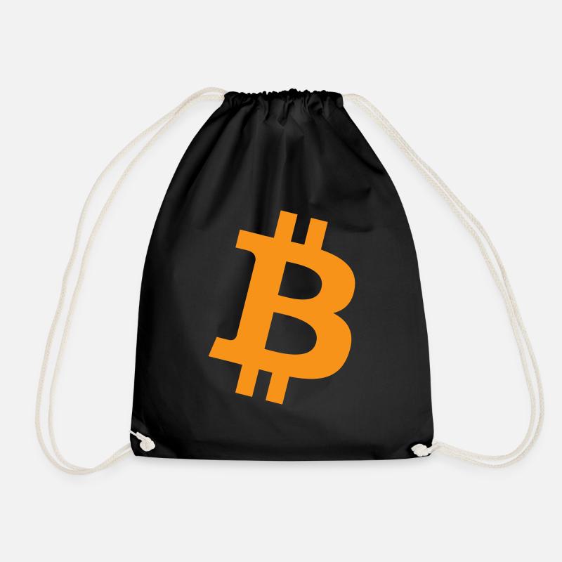 Bitcoin Logo - Turnbeutel - Schwarz