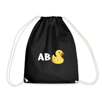 Lustig Ironie Ente Ente Sarkasmus Geschenk - Turnbeutel - Schwarz - Vorne