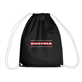 Austria - Turnbeutel - Schwarz - Vorne