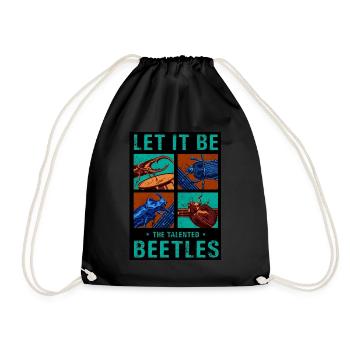 THE BEETLES - Drawstring Bag - black - Front