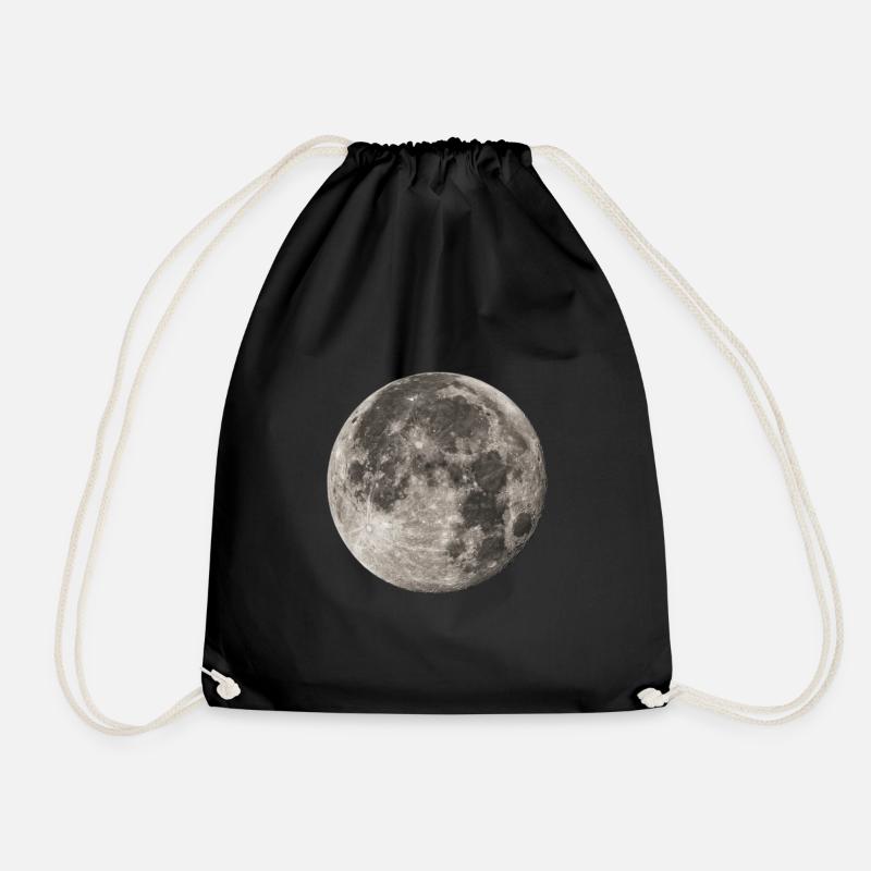 Vollmond - Turnbeutel - Schwarz