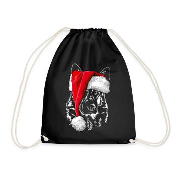 Bonnet de Noël ALLEMAND SHEPHERD Wilsigns - Sac de sport léger - noir - Devant
