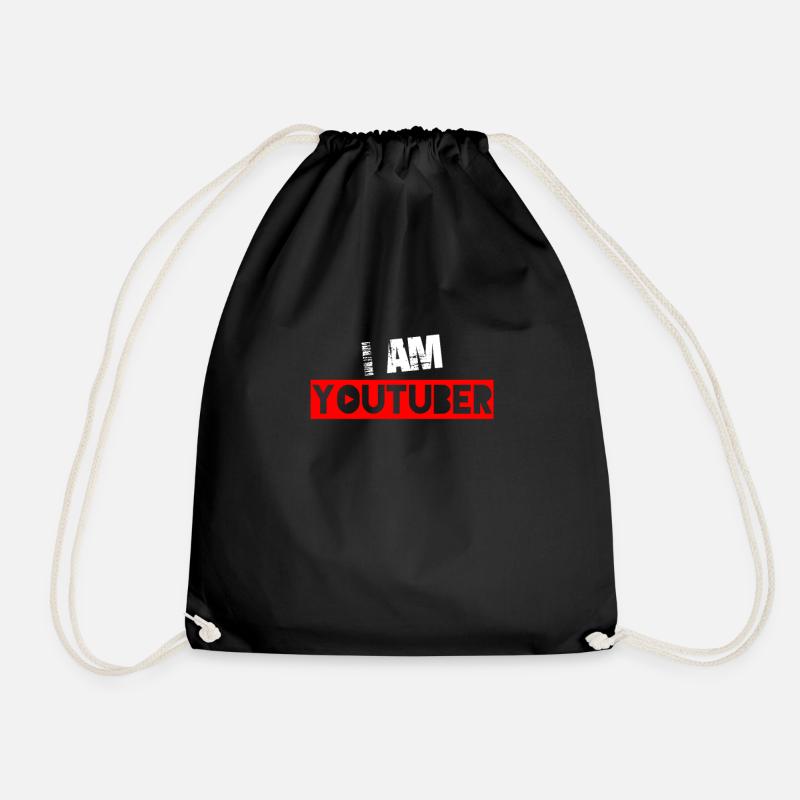 I am Youtuber - Turnbeutel - Schwarz