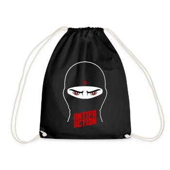 Antifa Action - Ninja (II) - Drawstring Bag - black - Front