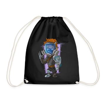 Cyborg Covid - Sac de sport léger - noir - Devant