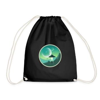 Planet X. Abduction on the Night of - Drawstring Bag - black - Front
